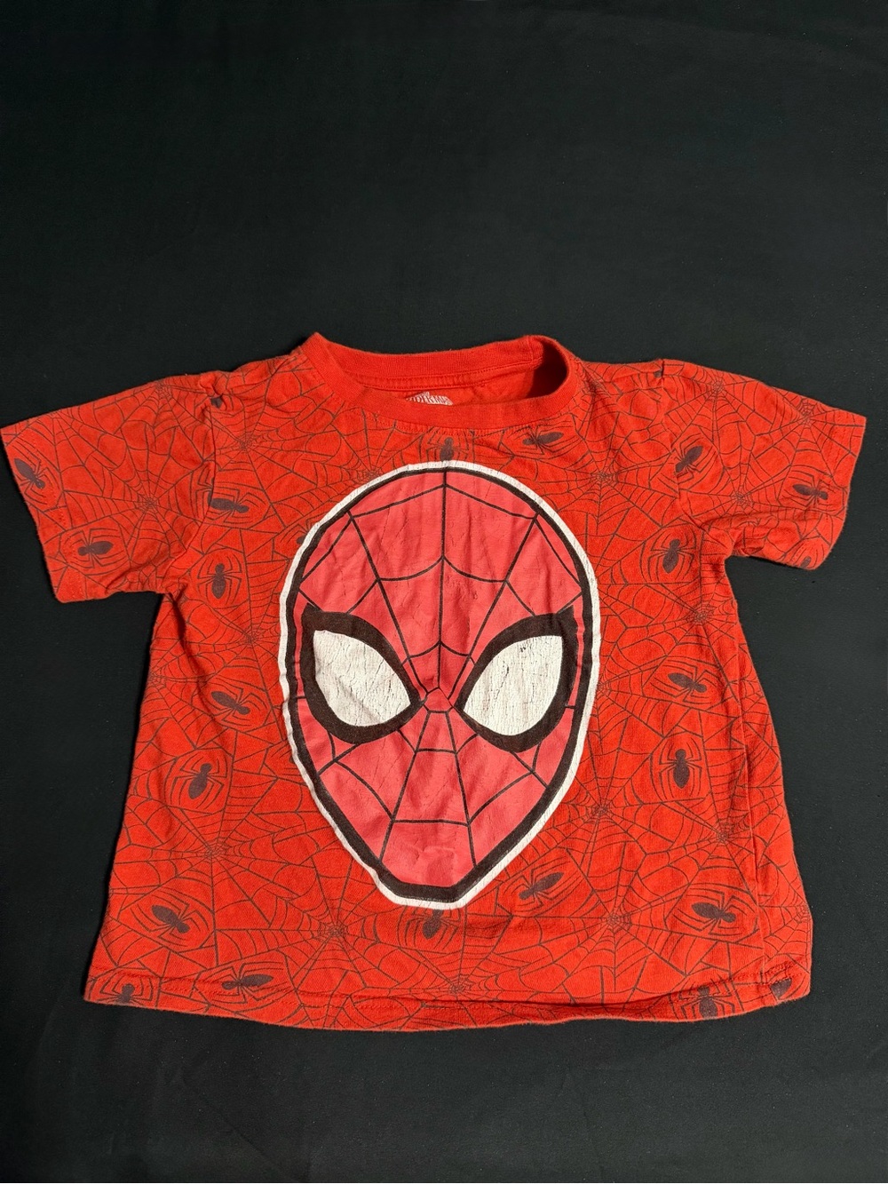 Kids Red Spiderma Superhero T‑Shirt